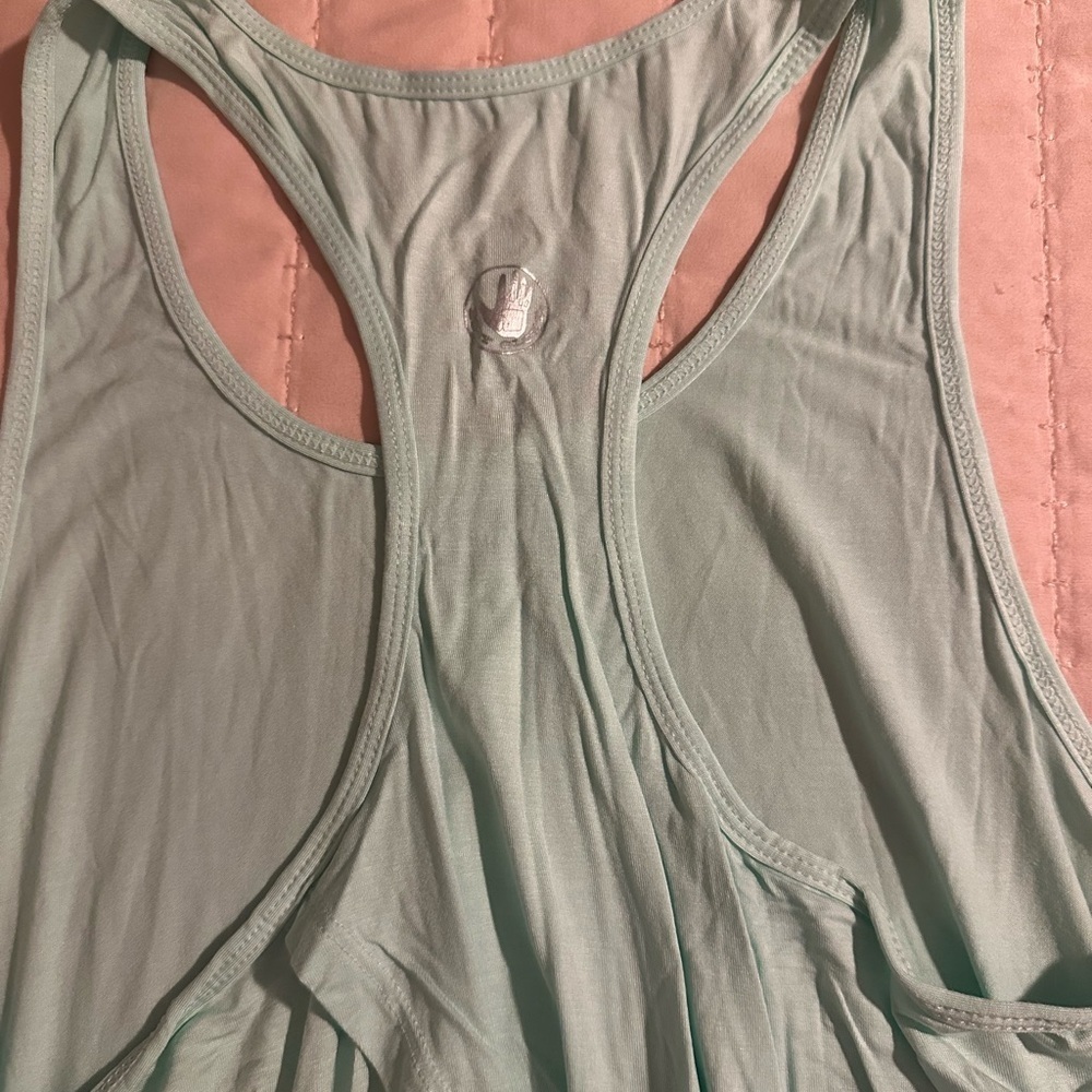 Lot of 2 BODY GLOVE Light Teal Tank Tops w/open backs sz XL - NWT - Picture 5 of 7